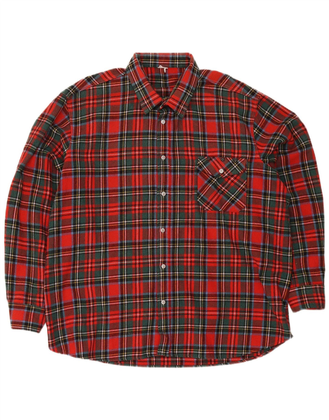 Vintage flannelskjorte til mænd XL rød plaid