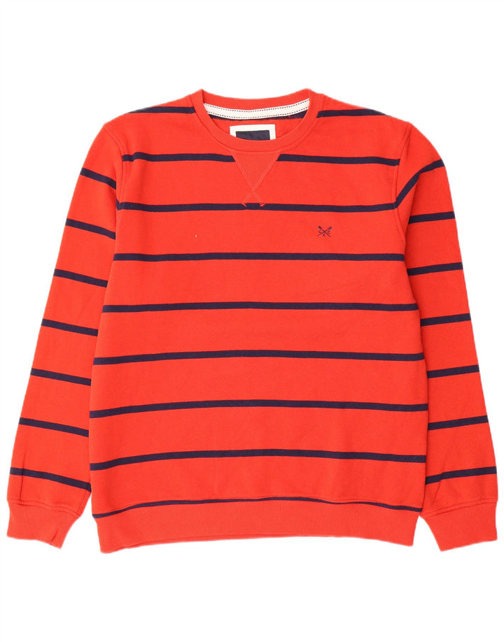 Crew Beklædning Herre Sweatshirt Jumper Stor rødstribet bomuld