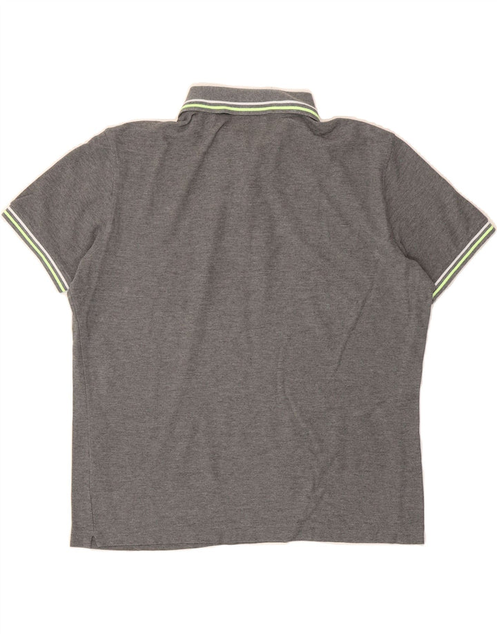 LOTTO Mens Polo Shirt Large Grey Vintage Lotto and Second-Hand Lotto from Messina Hembry 