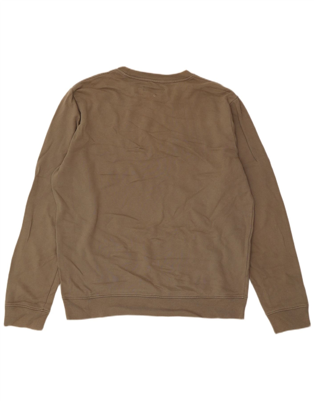All Saints Herre Sweatshirt Jumper Stor Beige Colourblock Bomuld