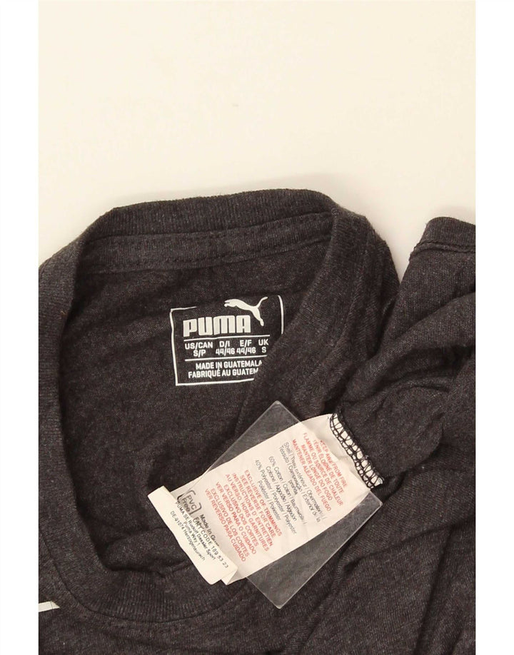 Puma Herre grafisk T-shirt top lille grå bomuld