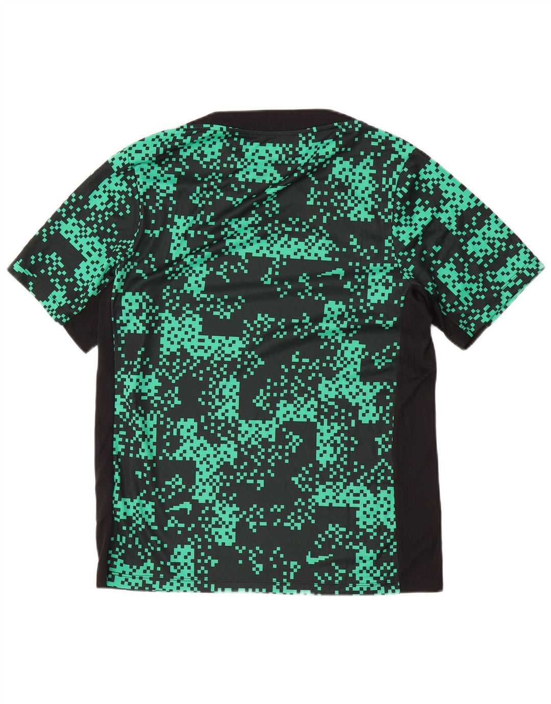 Nike Herre Dri Fit Abstrakt mønster Slim T-Shirt Top Medium Grøn Polyester