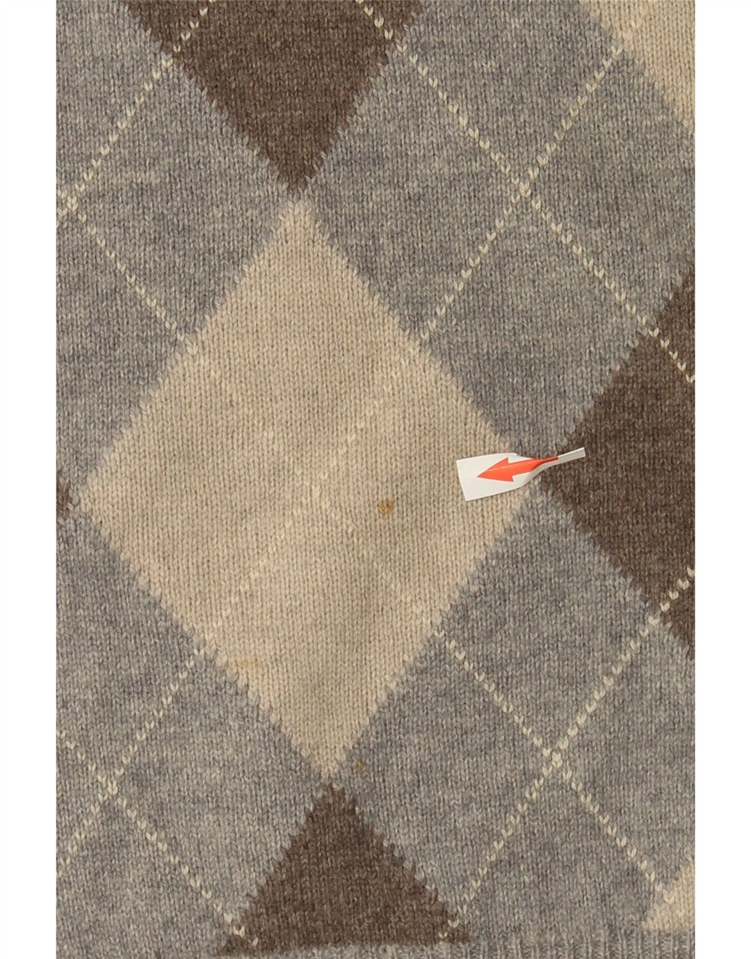 Blue Harbor Herrevest Tank Top Stor Grå Argyle/Diamant lammeuld