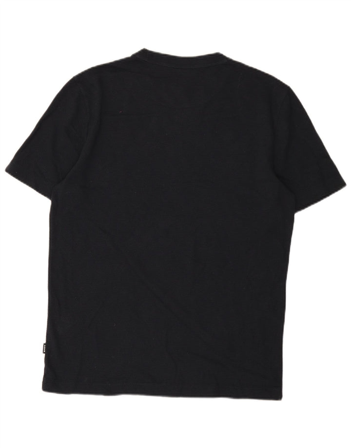 Hugo Boss Herre T-Shirt Top Medium Marineblå Bomuld