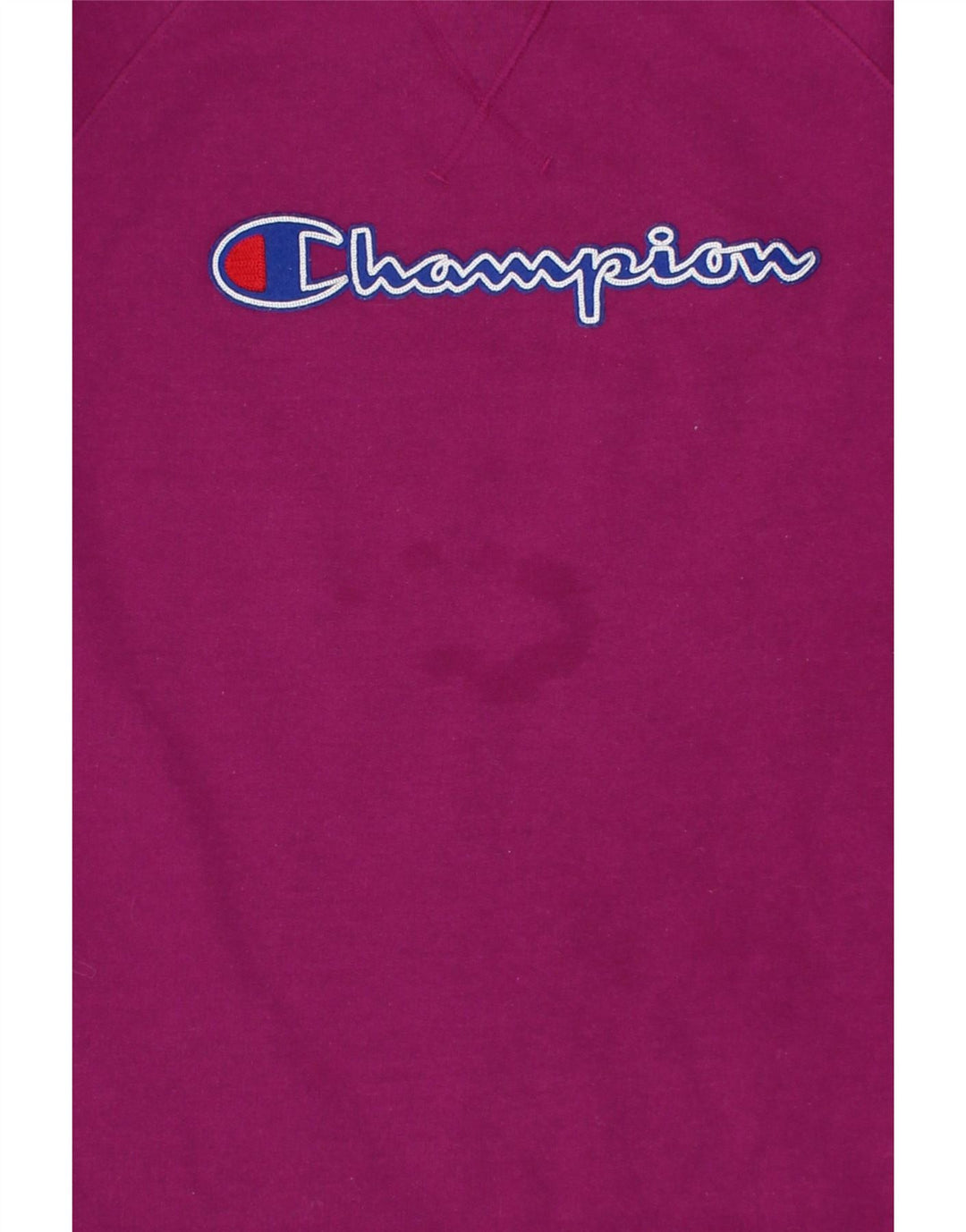 CHAMPION Womens Graphic Sweatshirt Jumper UK 14  Medium Maroon Polyester Vintage Champion and Second-Hand Champion from Messina Hembry 