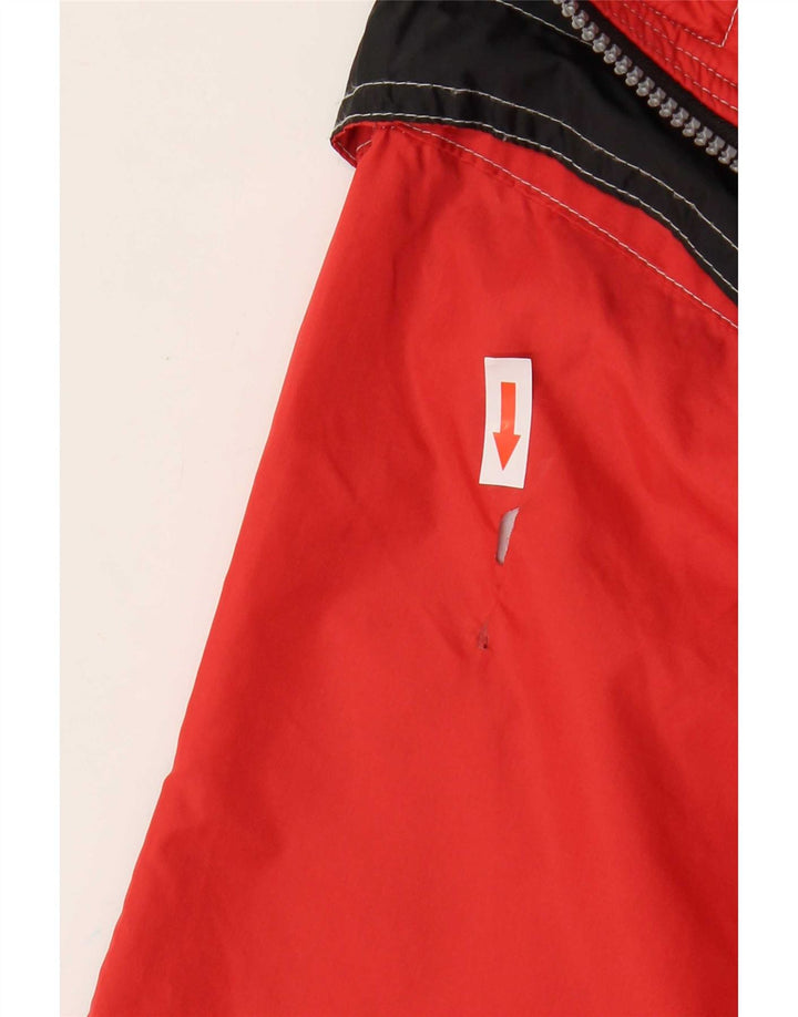Astrolabio Herre Windbreaker Jacket UK 16 Large Red Colourblock Polyamid