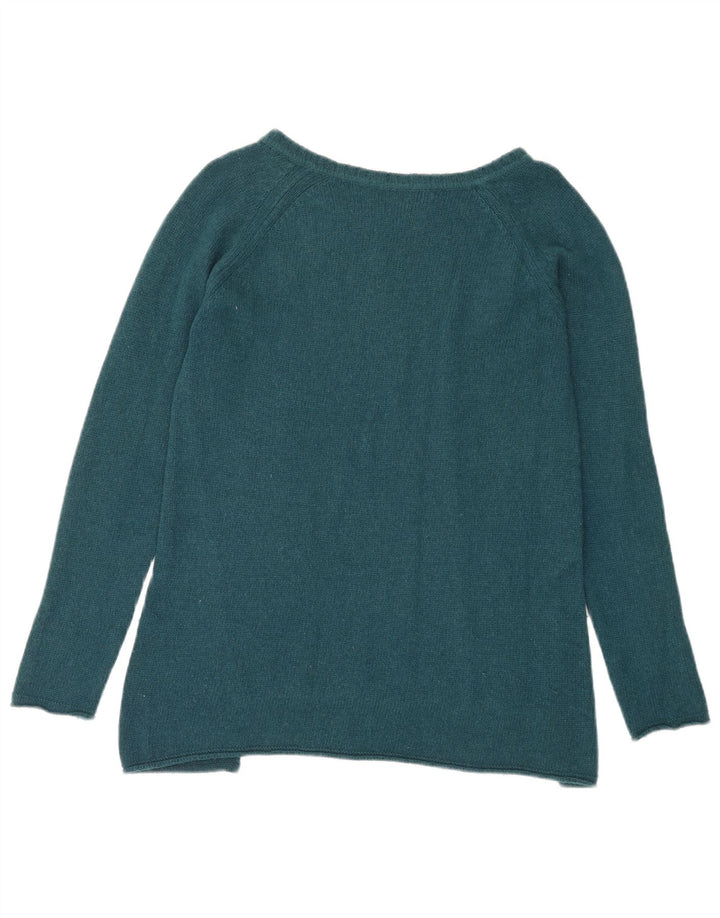 Zara Dame Boat Neck Jumper Sweater UK 14 Medium Green