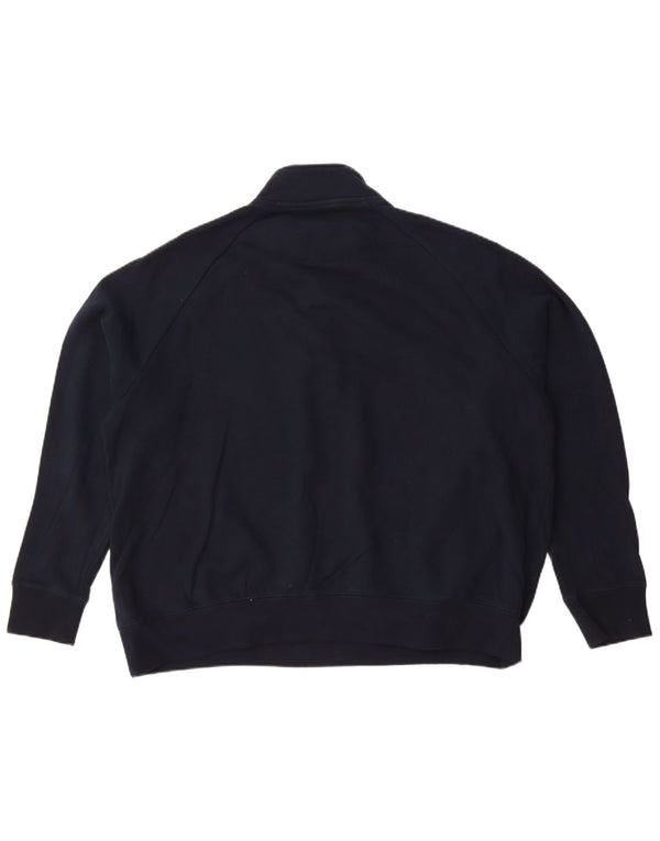 Marks & Spencer Sweatshirt med lynlås til mænd 3XL marineblå bomuld