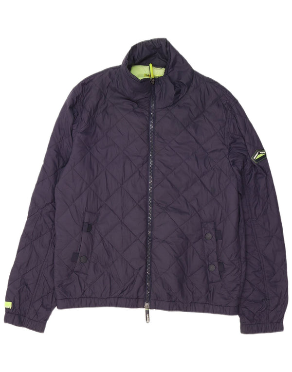 Superdry Polstret jakke til mænd UK 44 2XL marineblå polyester
