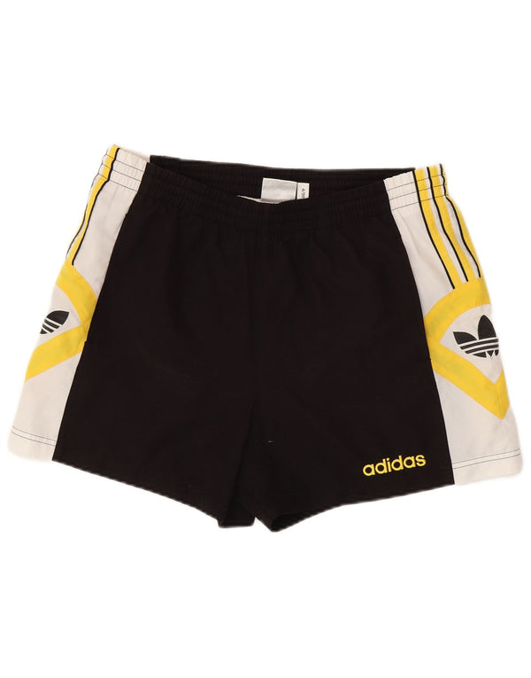 Adidas Herre grafiske sportsshorts Medium Sort Colourblock Polyester