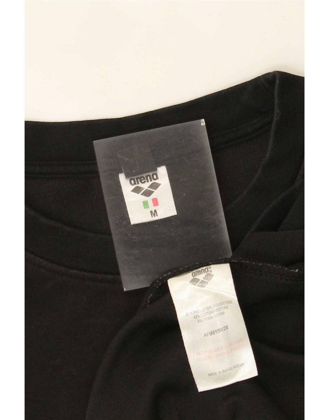 Arena Herre Grafisk Sweatshirt Jumper Medium Sort Polyester