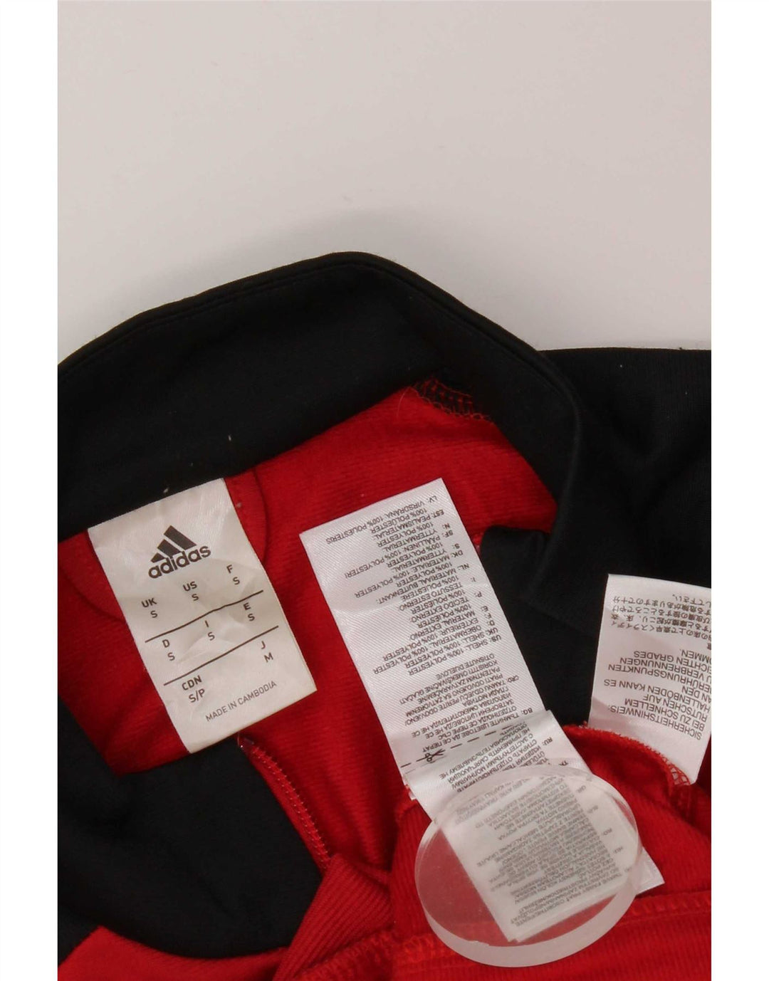 Adidas Træningsdragt til mænd Top jakke Lille Rød Colourblock Polyester