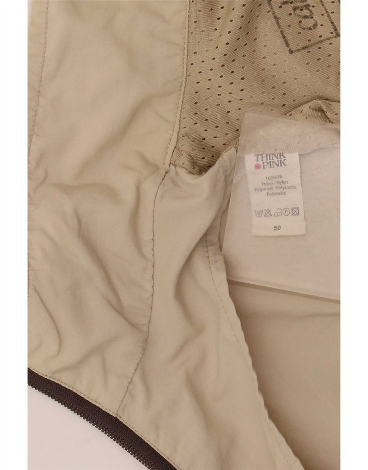 Tænk Pink Herre Utility Gilet IT 50 Large Beige Nylon