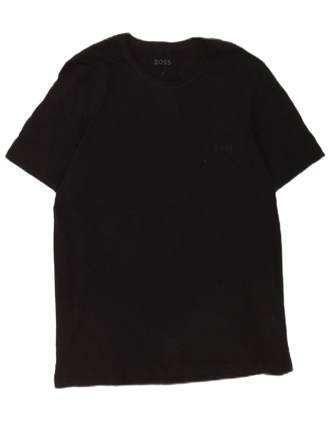 Hugo Boss Herre T-Shirt Top Medium Sort Bomuld