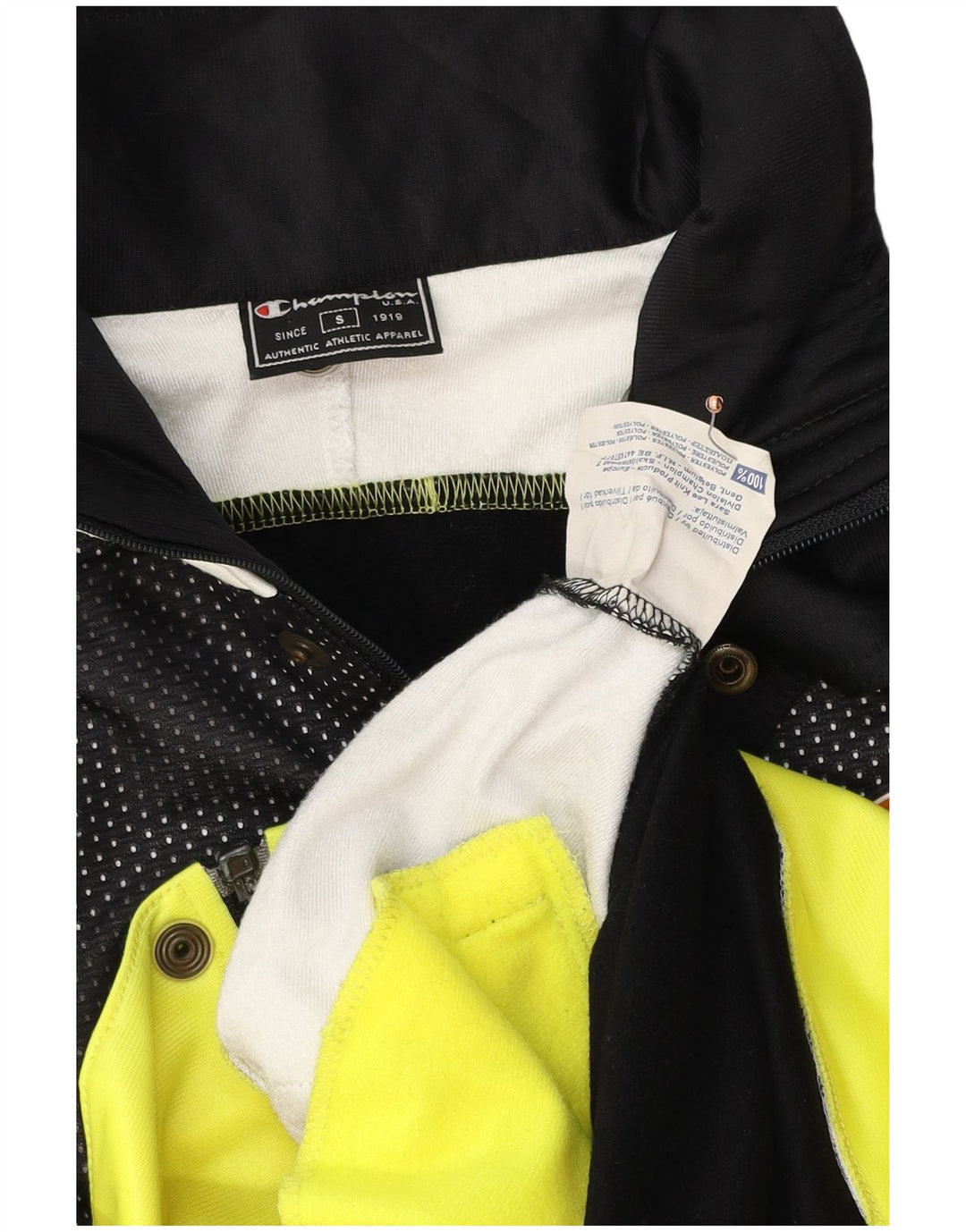 CHAMPION Grafisk træningsdragt til mænd, topjakke, lille sort farveblok