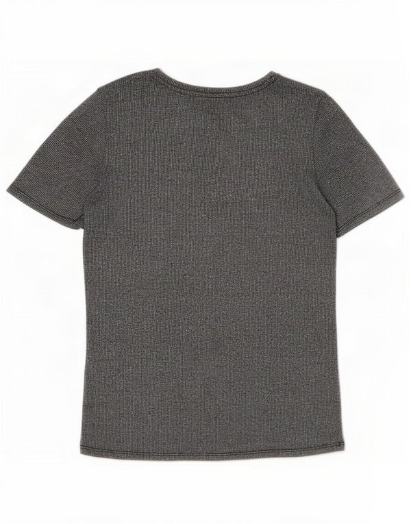 Zara Dame Trafaluc T-Shirt Top UK 12 Medium Grå Flecked