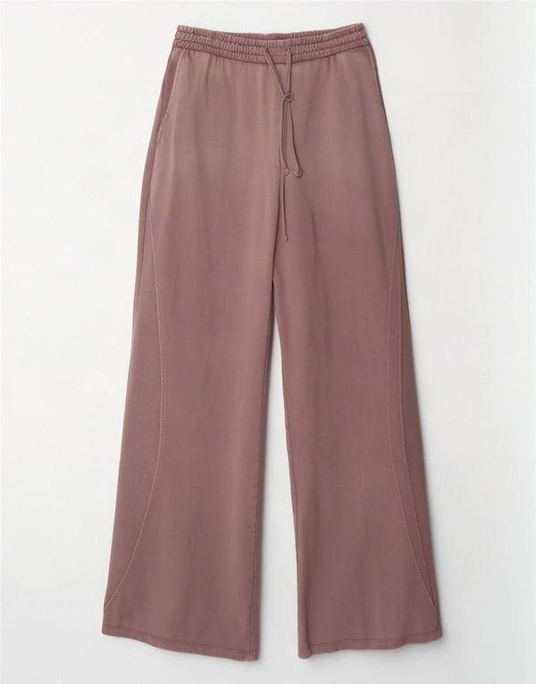 Zara Womens Tracksuit Bukser med brede ben UK 12 Medium Purple