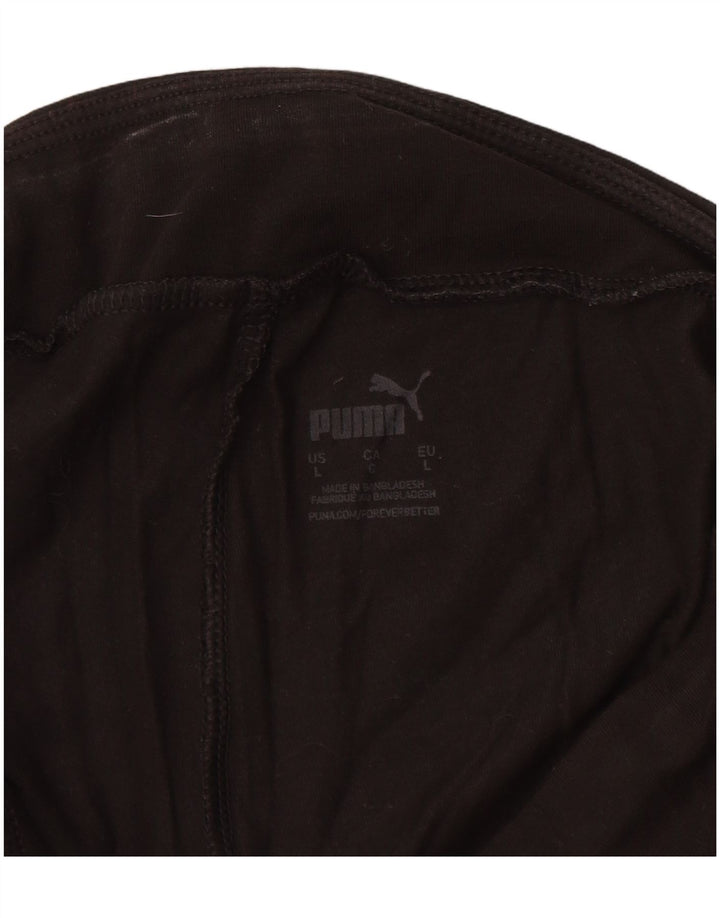 PUMA Grafiske Leggings til kvinder UK 14 Stor sort bomuld