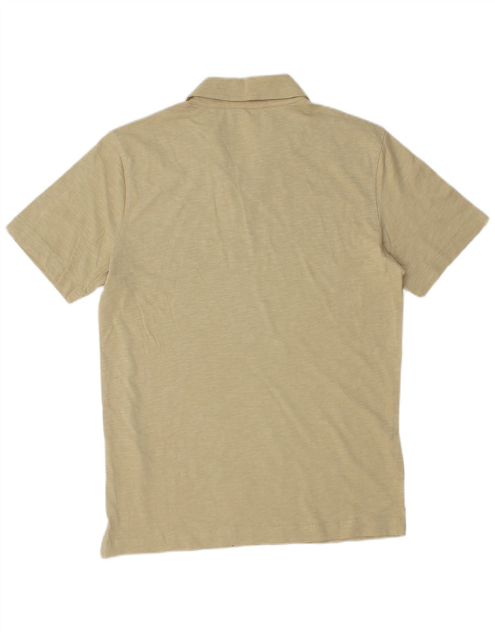 LIU JO Mens Polo Shirt Small Beige Cotton