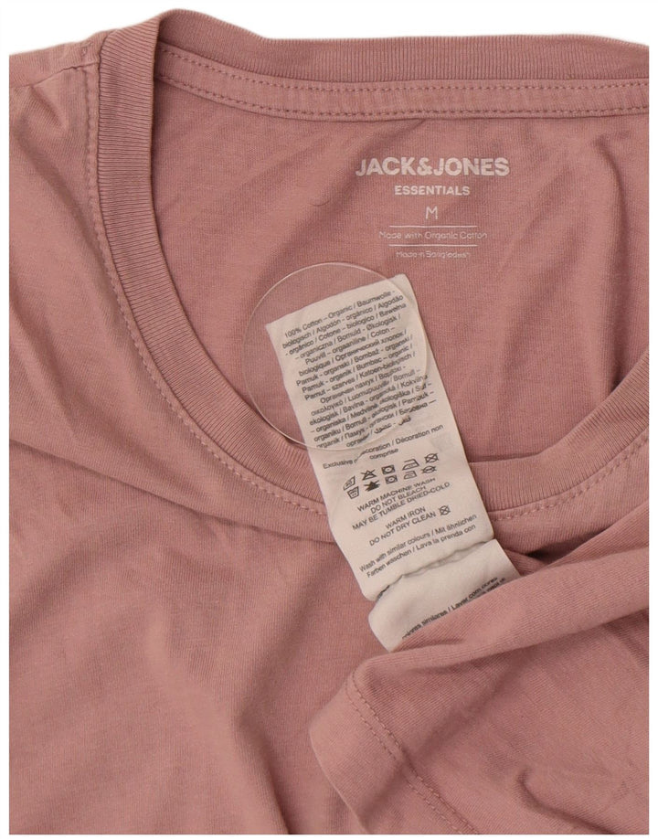 Jack & Jones Herre T-shirt Top Medium Pink Bomuld