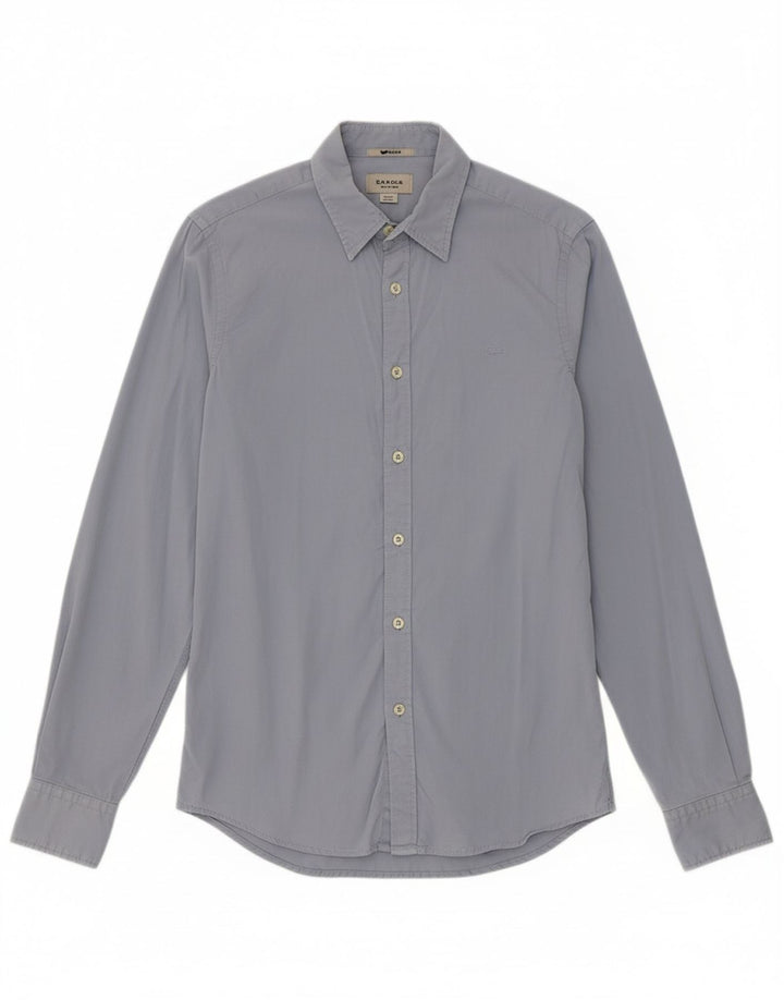 GAS Mens Shirt Small Grey Cotton