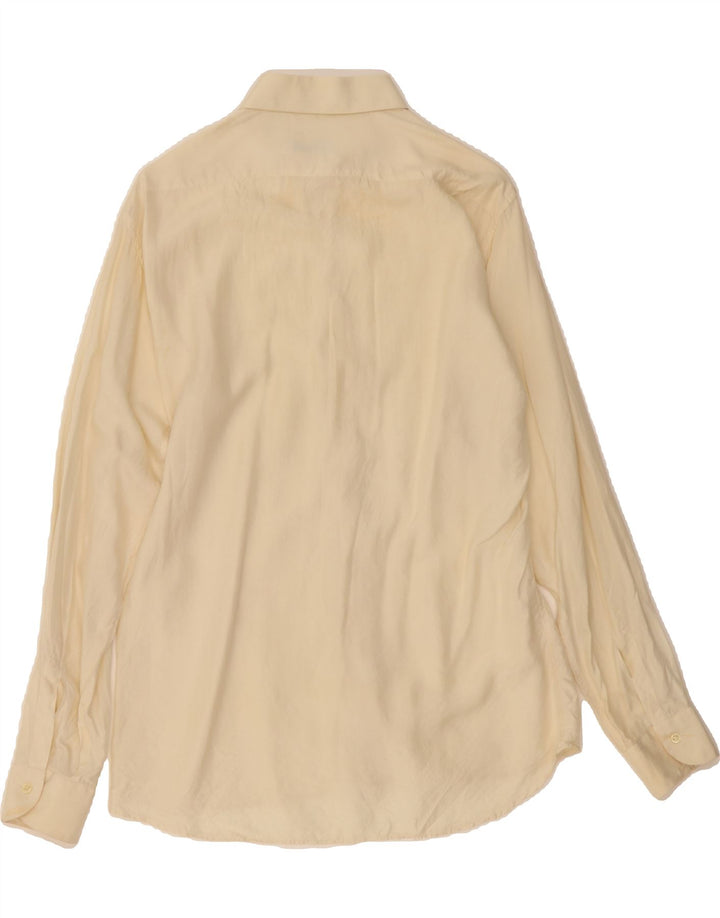 SAN REMO Mens Shirt Medium Beige Striped Vintage San Remo and Second-Hand San Remo from Messina Hembry 