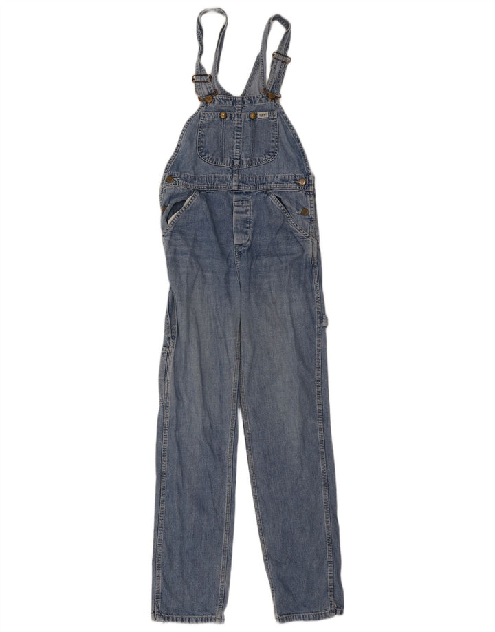 Lee Womens Carpenter Dungarees Straight Jeans W30 L32 Sort