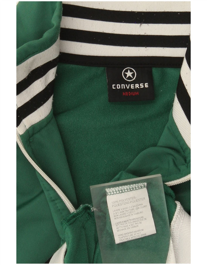 Converse træningsdragt topjakke til kvinder UK 14 Medium Green Colourblock