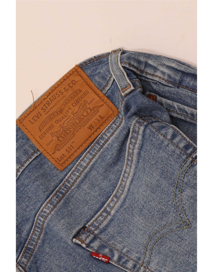 Levi's Herre 511 Slim Denim Shorts W33 Medium Blue
