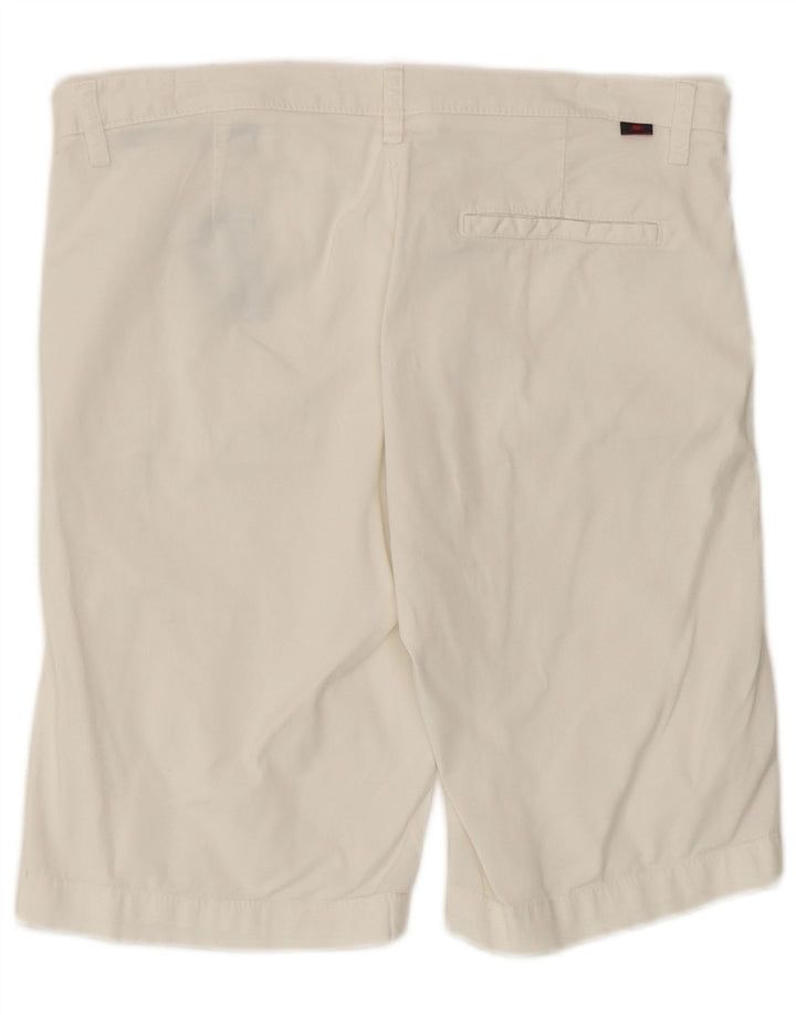 Kappa Chino Shorts til kvinder EU 40 Medium W32 Hvid Bomuld