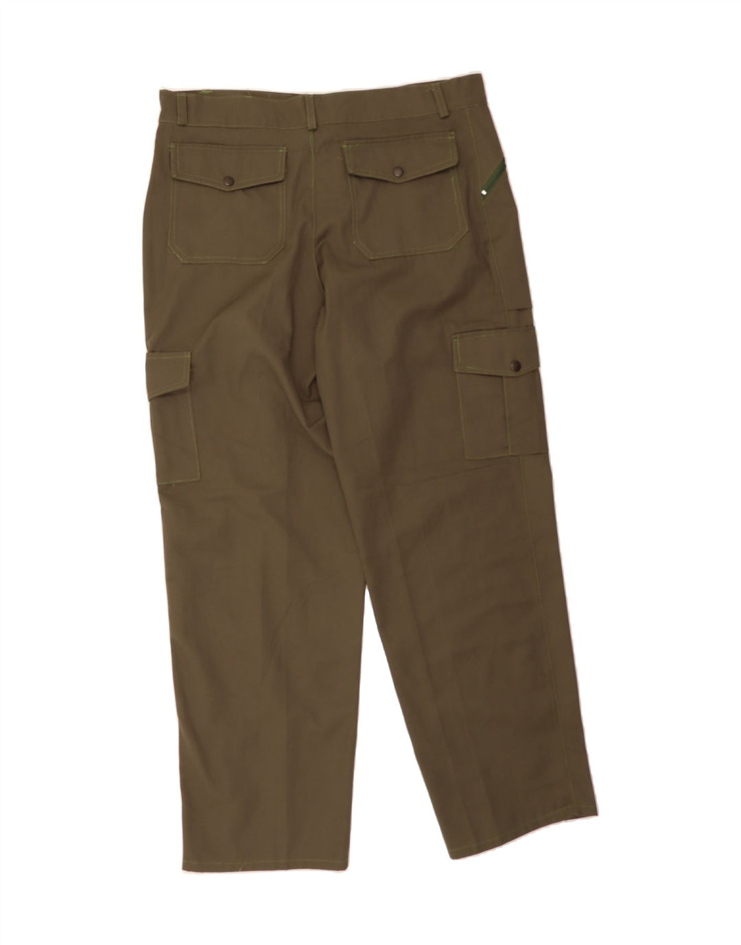 VINTAGE Mens Straight Cargo Trousers W38 L32 Khaki Vintage Vintage and Second-Hand Vintage from Messina Hembry 