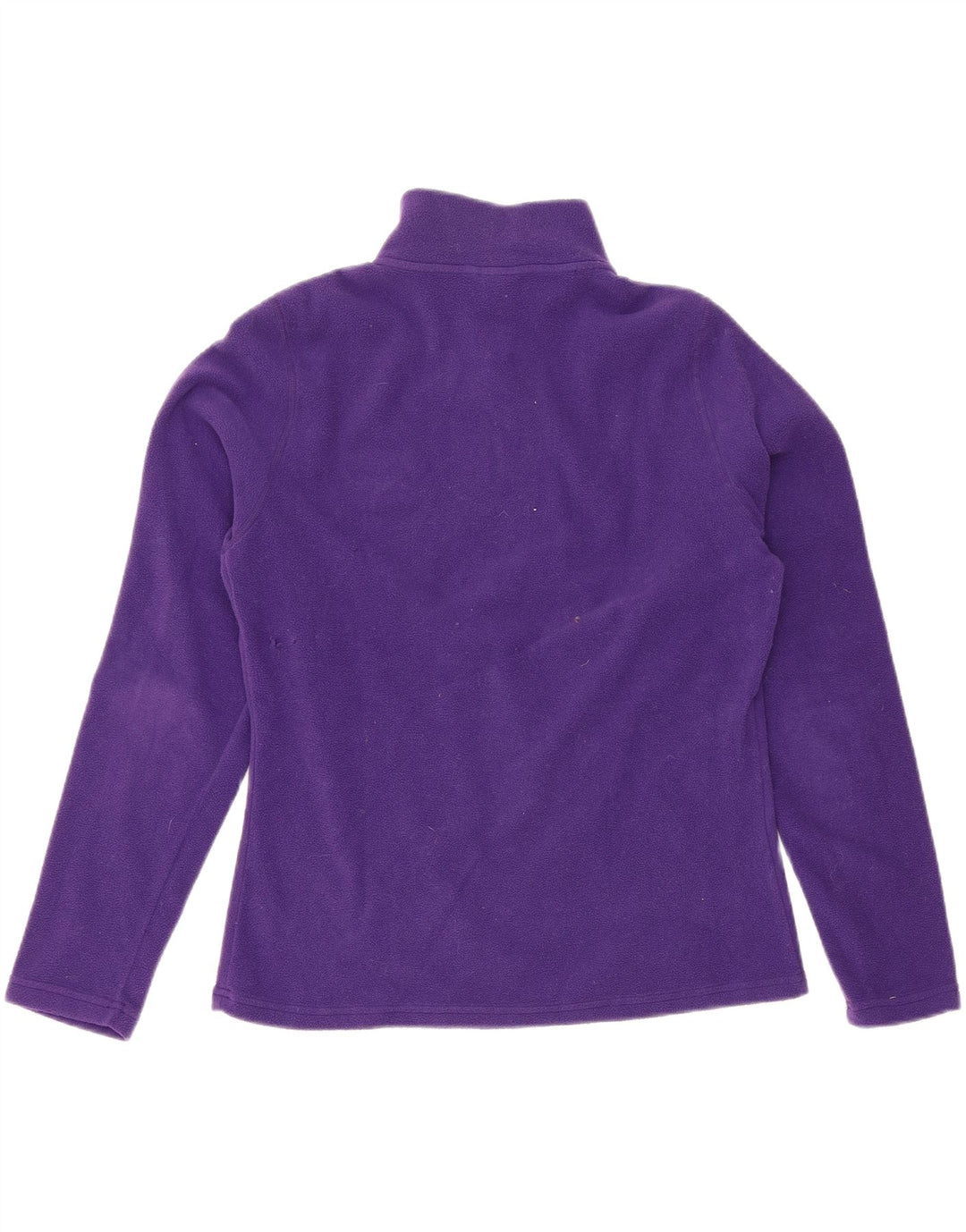 THE NORTH FACE Womens Zip Neck Fleece Jumper UK 14 Medium Purple Polyester Vintage The North Face and Second-Hand The North Face from Messina Hembry 