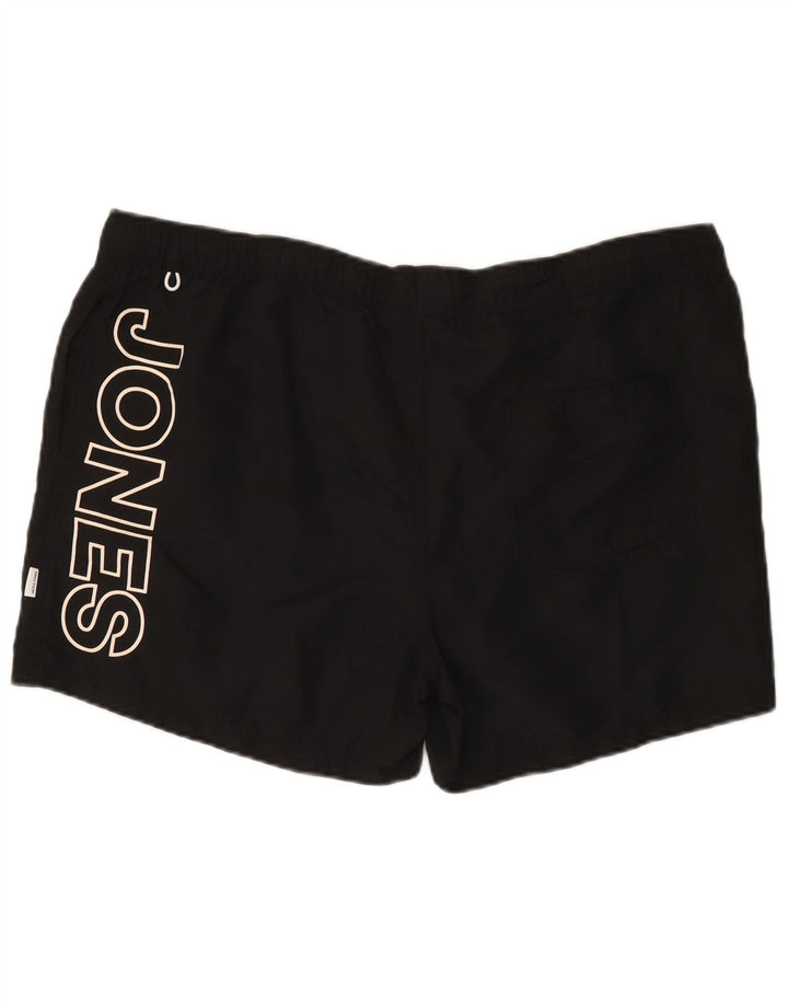 Jack & Jones Herre grafiske svømmeshorts 2XL sort polyester