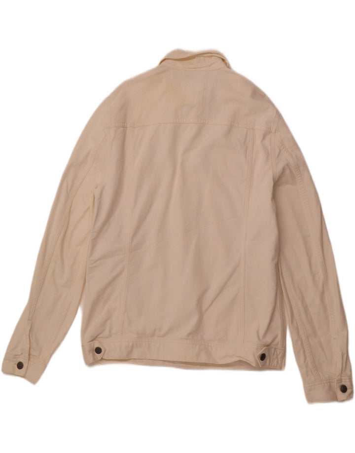 JULES Mens Denim Jacket UK 42 XL White