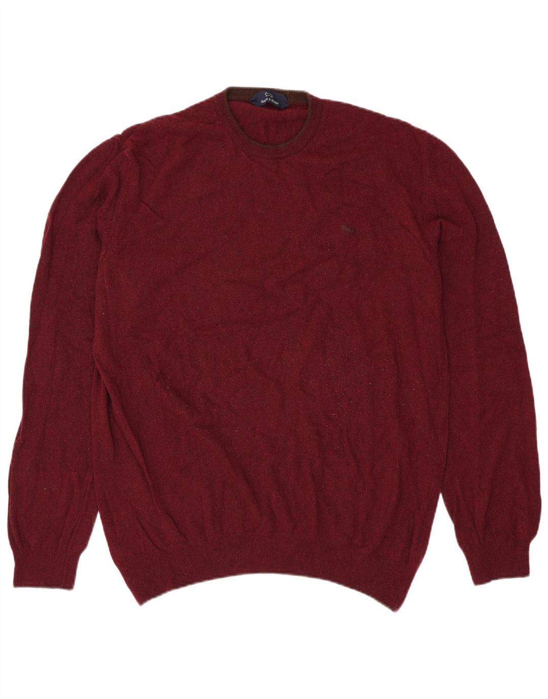HARMONT & BLAINE Herre sweater med rund hals 3XL Burgund Merinould
