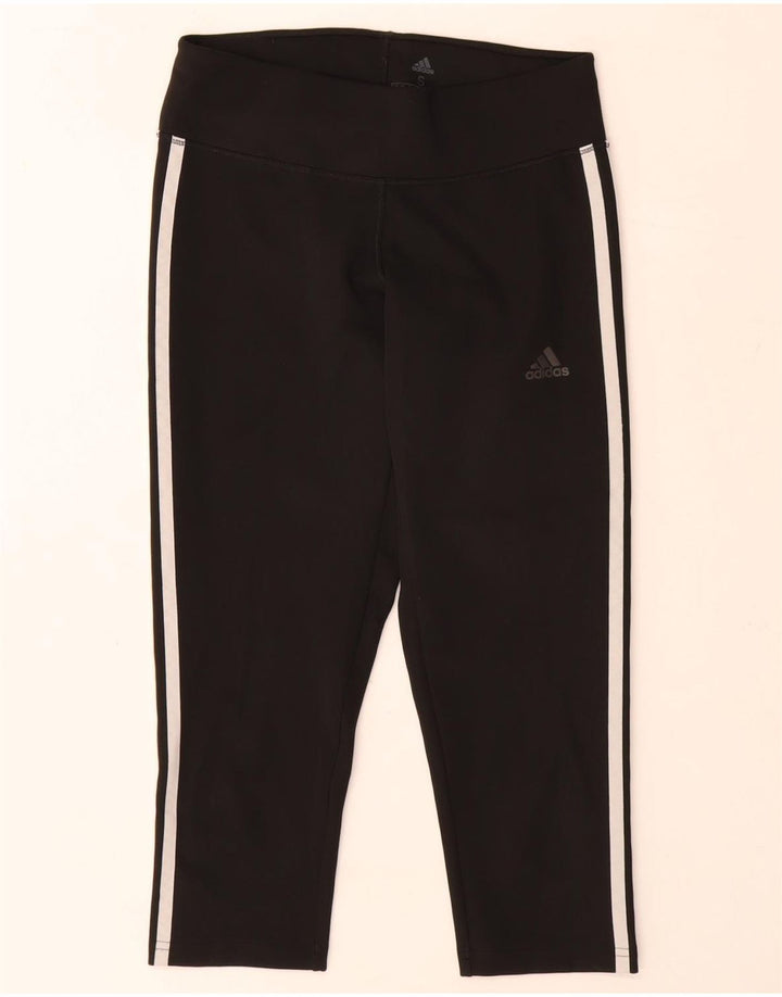Adidas Dame Climalite Capri Leggings UK 8/10 Small Black