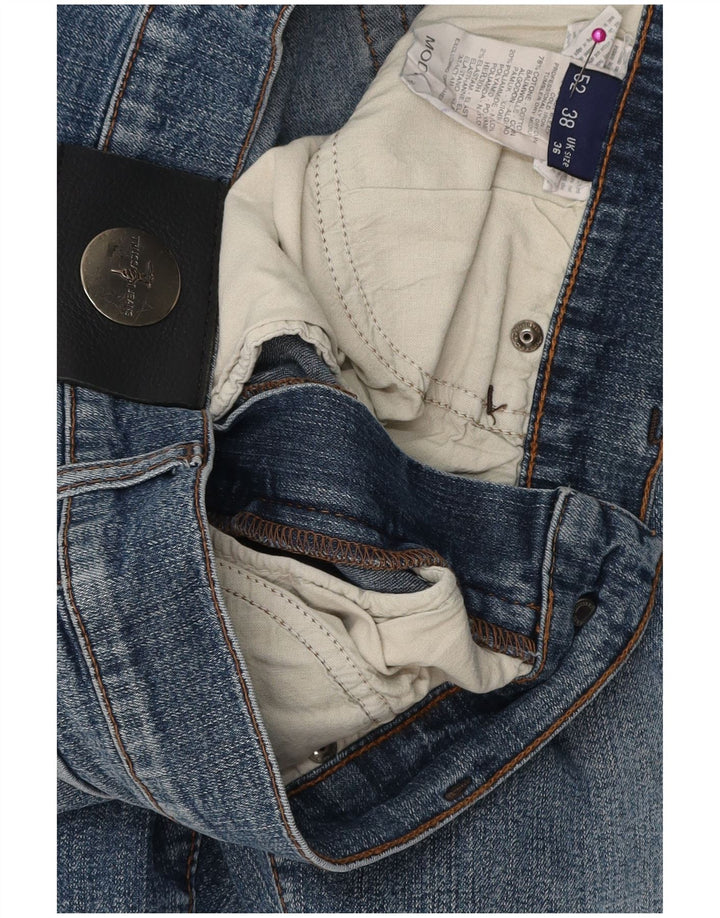 TRUSSARDI Straight jeans til mænd W36 L31 blå bomuld