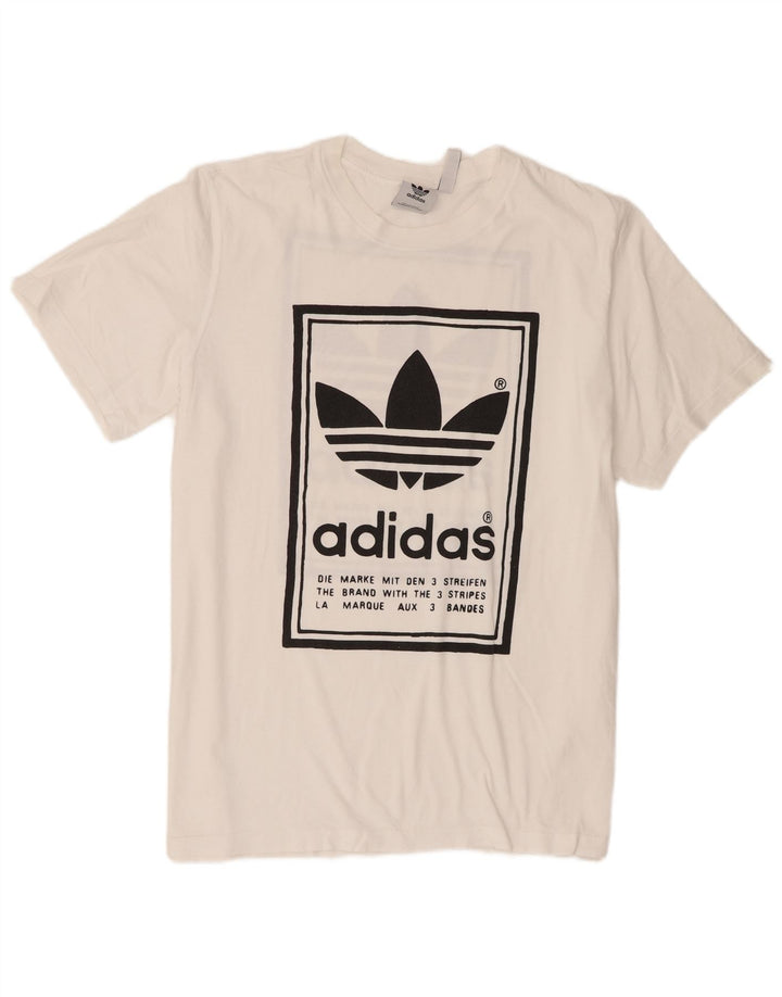 Adidas Grafisk T-shirt top til mænd XL Hvid
