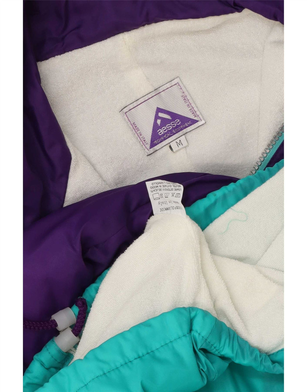 Aesse Herre Grafisk Loose Fit træningsdragt Topjakke Medium Lilla Colourblock