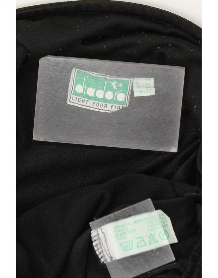 Diadora Herre grafisk træningsdragt Topjakke UK 38 Medium Sort Colourblock