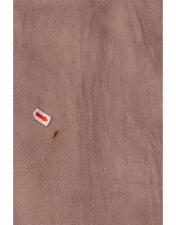 CALVIN KLEIN Grafisk fleecejakke til kvinder UK 16 Large Pink Polyester