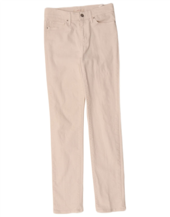 Levi's Kvinder Slankende Slim Jeans W28 L31 Hvid Bomuld