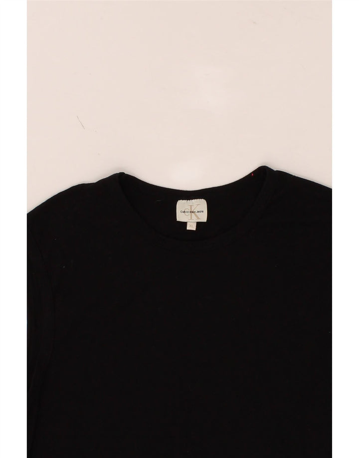 CALVIN KLEIN JEANS Womens Vest Top UK 18 XL Black Vintage Calvin Klein Jeans and Second-Hand Calvin Klein Jeans from Messina Hembry 