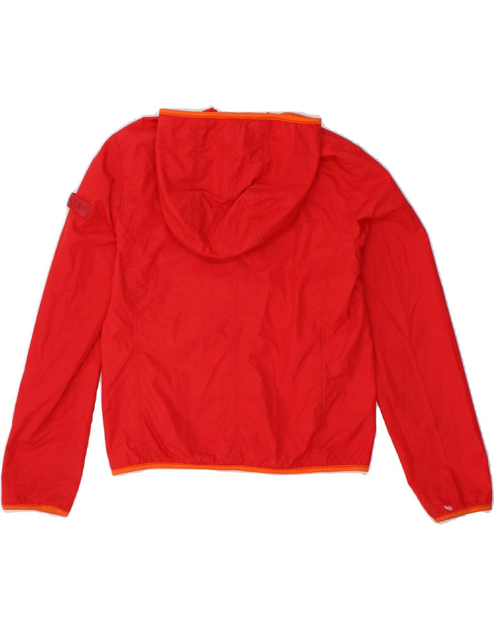PEUTEREY Boys Hooded Reversible Jacket 9-10 Years Large Red Polyester Vintage PEUTEREY and Second-Hand PEUTEREY from Messina Hembry 
