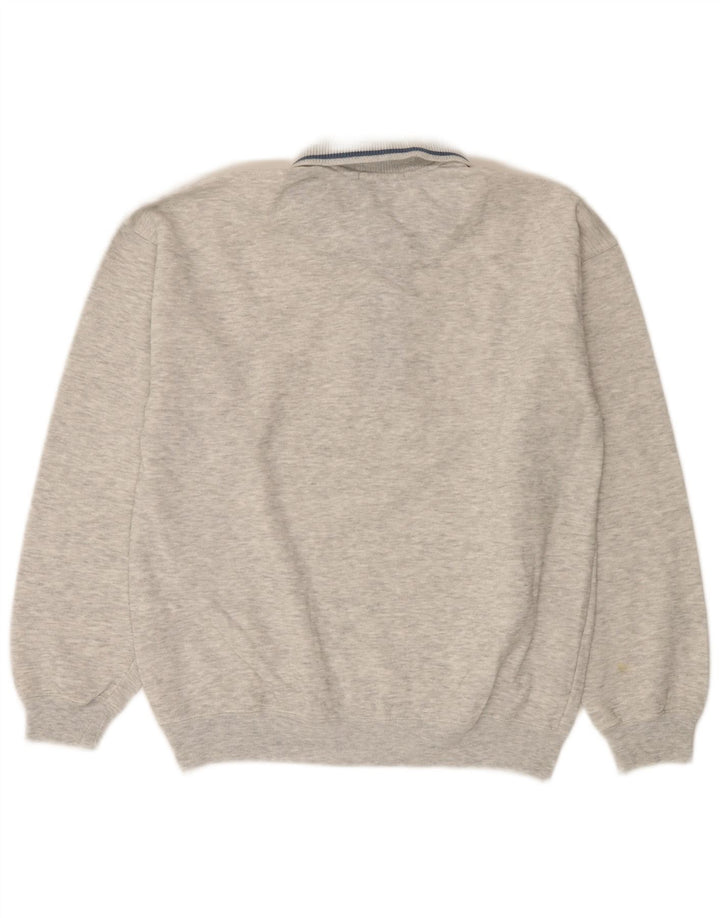 Marks & Spencer Herre St. Michael Sweatshirt Jumper Lille Grå Flecked