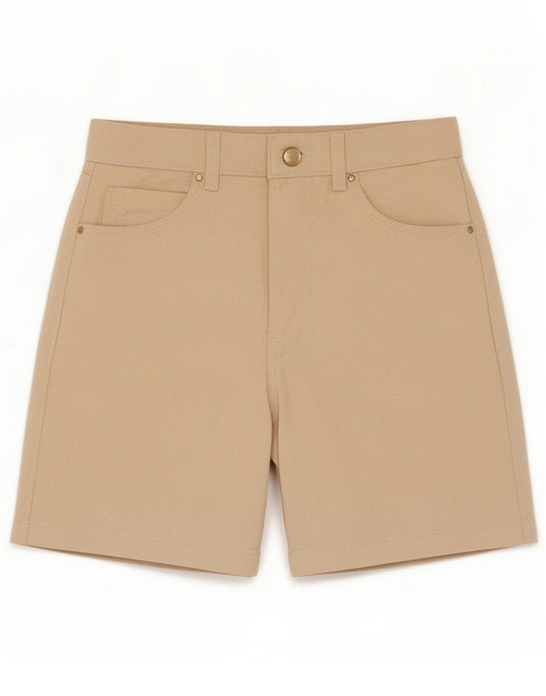 Zara denimshorts til kvinder EU 34 XS W24 Beige