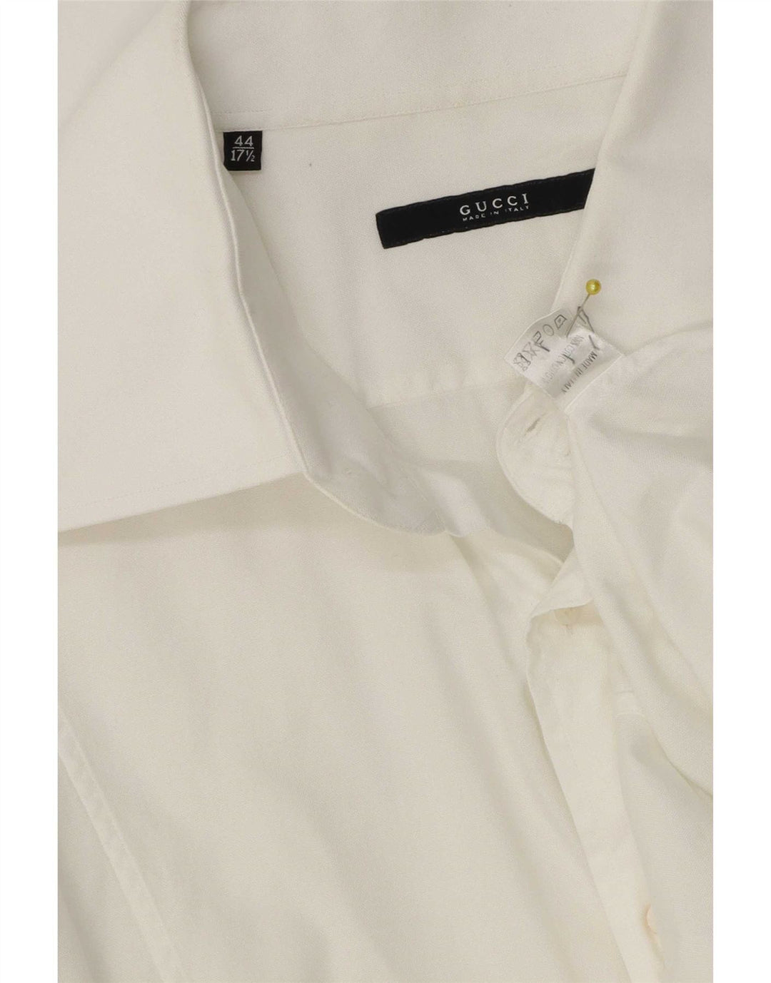 Gucci Herreskjorte str. 44 17 1/2 XL Hvid Bomuld