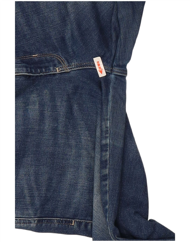 Guess Dame Mid Rise Straight Jeans W31 L31 Blå Bomuld