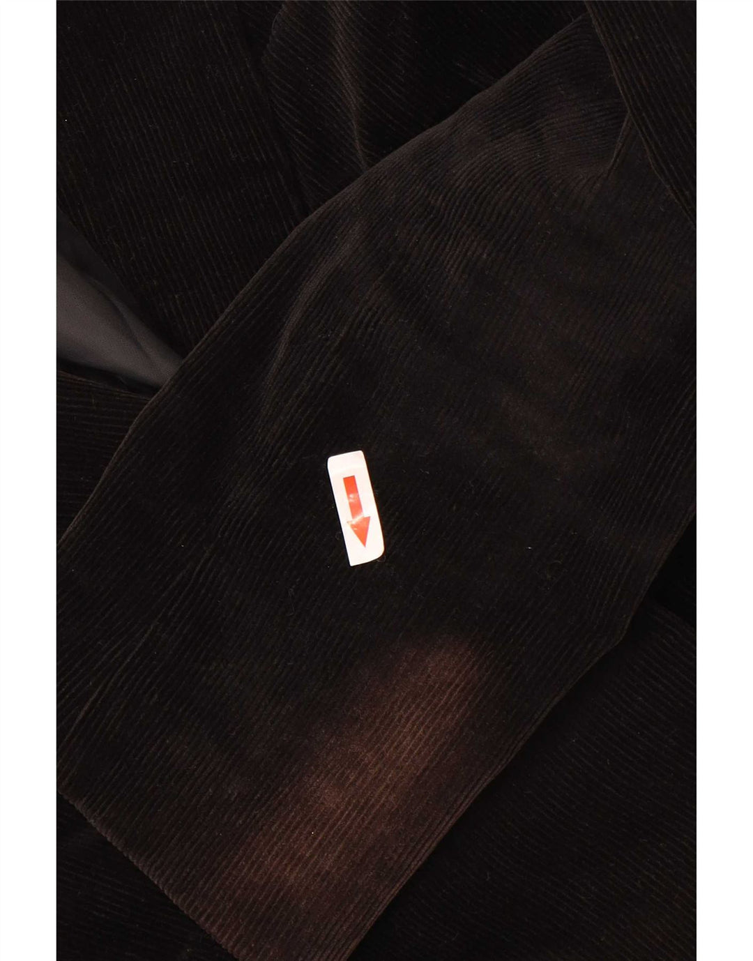 Zara Dame 2-knaps corduroy blazerjakke EU 42 Stor sort bomuld