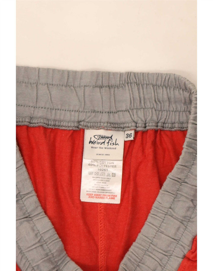 Weird Fish Herre Sportshorts Store Røde Colourblock Bomuld